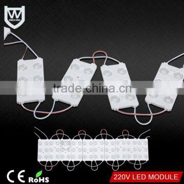 Reasonable price high Voltage 220V led module 6chips 3W IP67 waterproof 3years warranty for lighting box