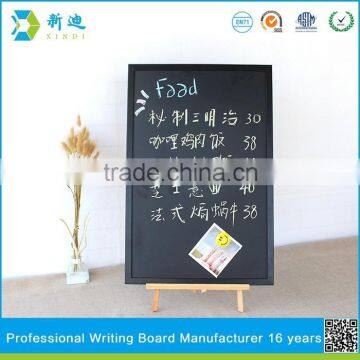 Lanxi xindi black frame magnetic chalkboard