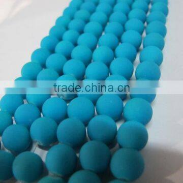 8mm round neon color beads in bulk,Glass Beads YZ045