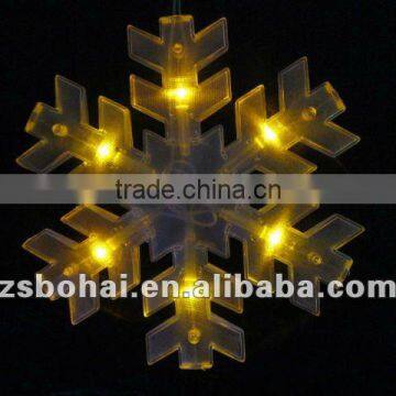 yellow led snowflake light warm white