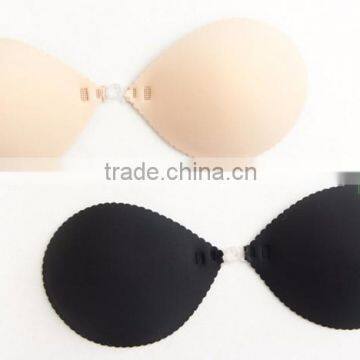 OEM Cloth Breathable Strapless Backless Evening Dress Wedding Dress Silicone Breast Bra photo-2