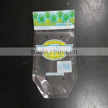 Microperforated Resealable Bags with holes