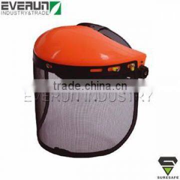 Wire mesh visor protective face mask shield