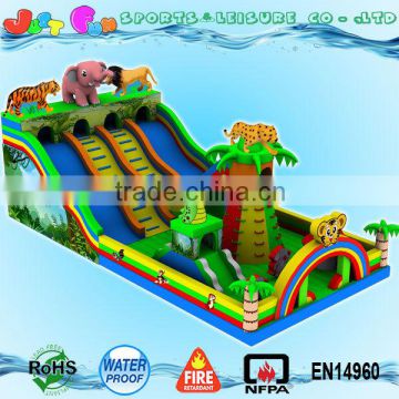 tiger lion animals China inflatable trampoline jumping big inflatable toys