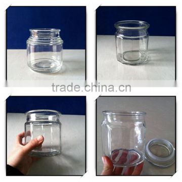 food storage glass jar with airtight glass lid DH487