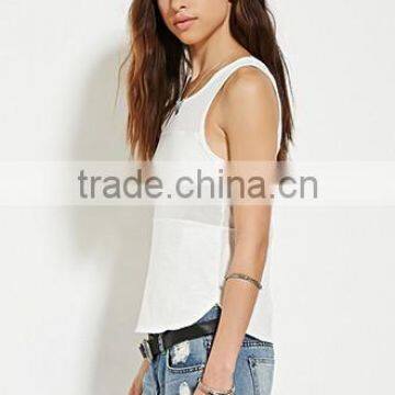 Soft Plain Sleeveless T-shirt