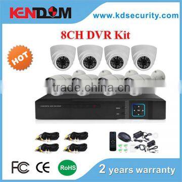 Widely Application 600TVL CCTV Security Camera Recording System Kit for indoor & Outdoor use with CE, FCC, RoHS