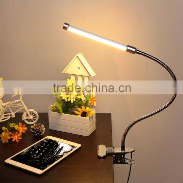 Led reading eye protection desk lamp with Clip two level brightness switch dimmer table lamp,1pcs/lot