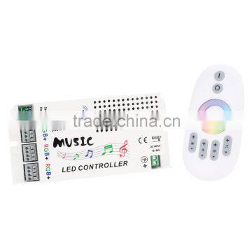 Wireless RF 2.4G DC 12V-24V Music Remote Controller For RGB Led Strip Light 5050 3528 Led Control Music Conductor