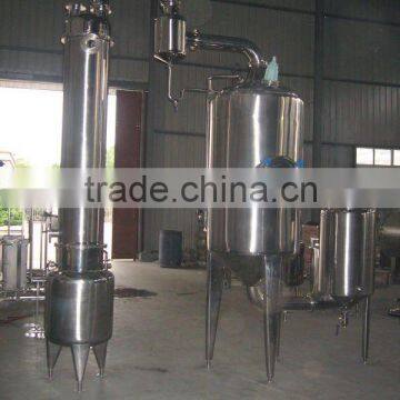 Alcohol concentrate equipment