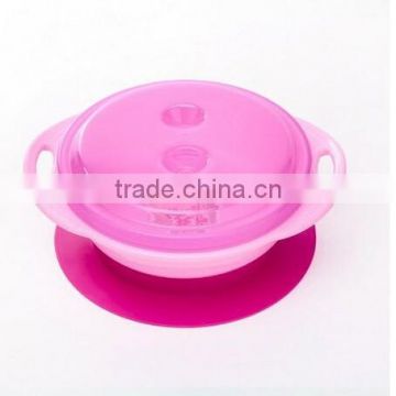 2015 Newest matearial Eco-friendly PLA Anti-Overturn Kids Bowl with Cupula