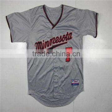 baseball buttons shirt baseball jersey wholesale