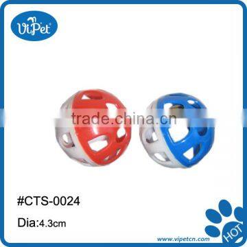 Plastic cat ball toys with bell