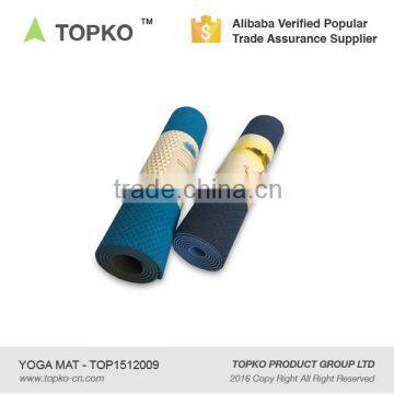 TOPKO Wholesale High Density Anti-slip Double Layer TPE Yoga Mat