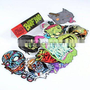 UV Protected Custom rhinestone car decals Glossy Lamination bumper sticker label Screen Printing wall decals ---DH20483
