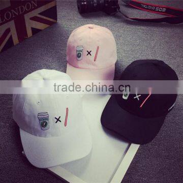 Customized embroidered 100% cotton 6 panel Baseball Cap