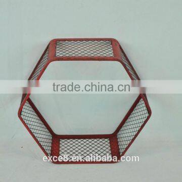 Vintage Wrouhgt Metal Wall Shelf for Flower Stand & Home &garden Decoration photo-4