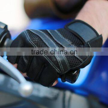 Mens Sports Racing Fitness Cycling Bicycle Half Finger Leather Gloves