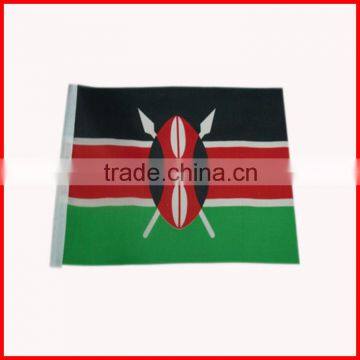 30*45cm polyester black red green Kenya flag