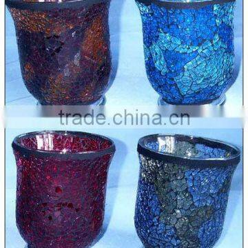 Mosaic Hurricane Tea Light holders