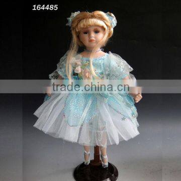 16 inch Decorative Handmade Wholesale Christmas Porcelain Doll