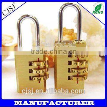 China manufacture wholesale brass 4 combination padlock