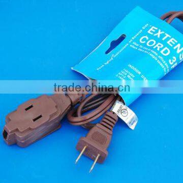 brown OFC 2 pin C6 Extension POWER CORD Made in China