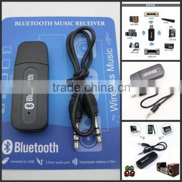 3.5mm USB Wireless Bluetooth Music Audio Stereo Receiver Adapter Dongle AMP NEW