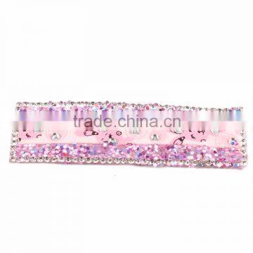 Rhinestone bobby pin accessories material,Sequins headwear decoration for girl