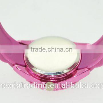 Hot Selling New Design Waterproof Fashion Pink Silicon Promotion Watch photo-5