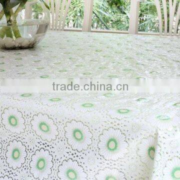 Eco-friendly Elegant Lace TableCloth, PVC lace table cover