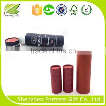 eco-friendly black cosmetic paper tube packaging