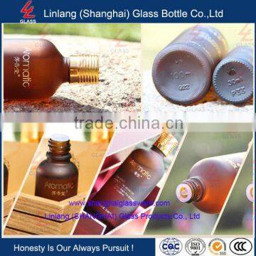 Import glass material essential oil use jar with dropper 20ml skin care oil bottle