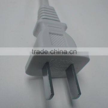 Chinese standard 6A/ 250V 2pin china power cord plug