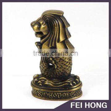 Custom metal Singapore Souvenir Merlion metal crafts for gift