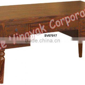 wooden study table,writing table,office table,writing desk,office furniture,indian wooden furniture,sheesham,mango,acacia wood