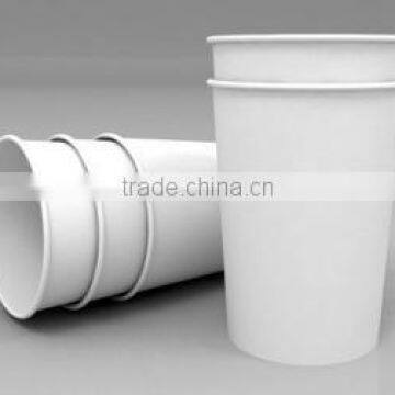 White Disposable Double PE Hot Beverage Paper Cup