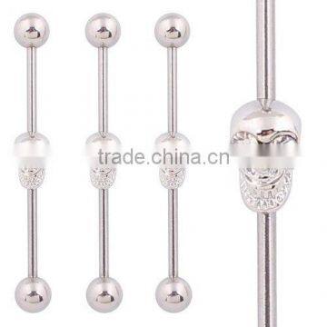 Surgical Steel Scafold Industrial Barbell Piercing Bar