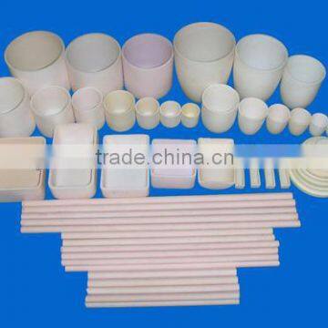 high purity alumina boat crucible used in furnace