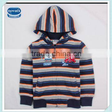 1-5Y (A2080) Nova winter baby clothing two colors stock cotton fleece boys winter hoodies coats