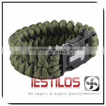 550 paracord bracelet with knife buckle fashion survivor wrist paracord