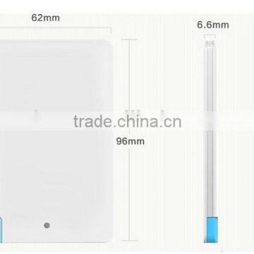 Both Sides Color Printing Slim Credit Card Power Bank 2600