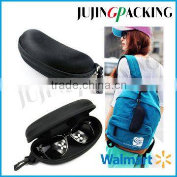 NEW Black Sunglasses Reading Glasses Carry Case Bag Hard Zipper Box