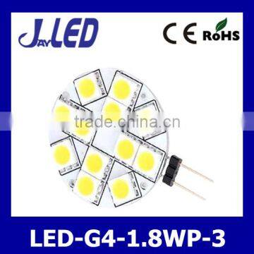 Low voltage led PCB g4 light 1.8W led g4 pin