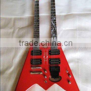 double neck headless electric guitar