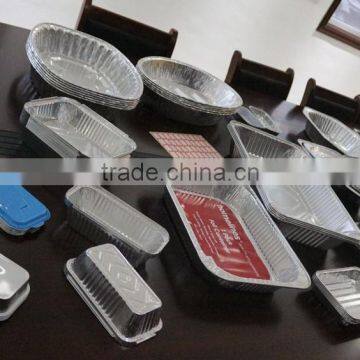 aluminum foil takeaway containers with different size and shape