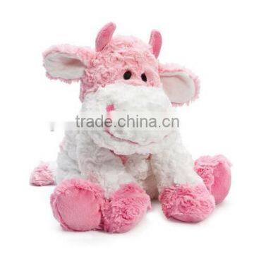 Hot selling high quality new design lovely purple cow stuffed toy