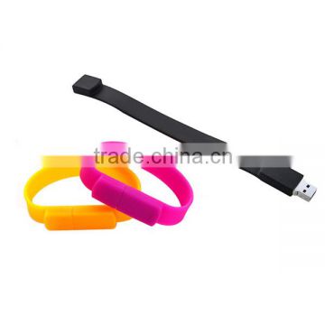 Silicone USB slap wrist usb flash disk for wedding gift