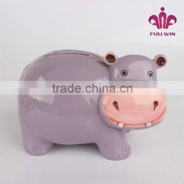 hippo shape large piggy bank for money the piggy bank