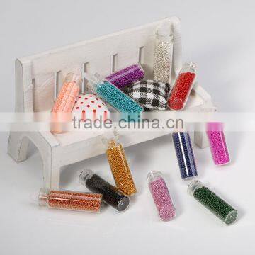 Micro Mini Glitter Glass Bottle Bead Treasures Glass Beads Nail Decoration photo-3